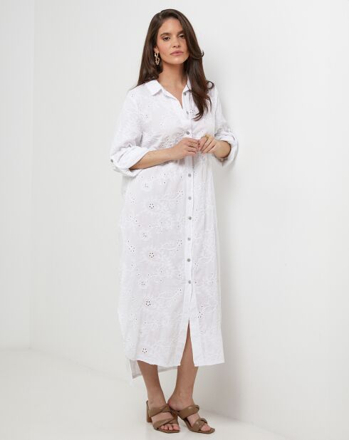 Robe 100% Lin Lola blanche
