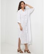 Robe 100% Lin Lola blanche