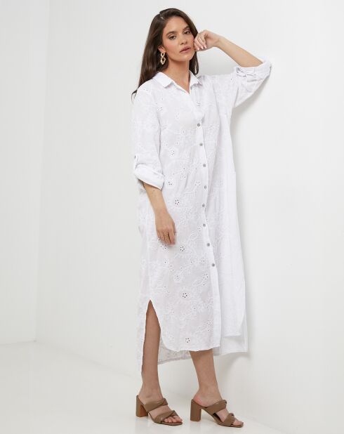 Robe 100% Lin Lola blanche