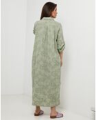 Robe 100% Lin Lola vert kaki