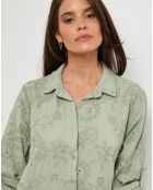 Robe 100% Lin Lola vert kaki