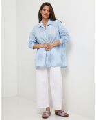 Chemise 100% Lin Lou bleu ciel