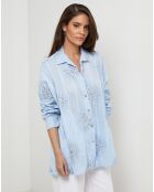 Chemise 100% Lin Lou bleu ciel
