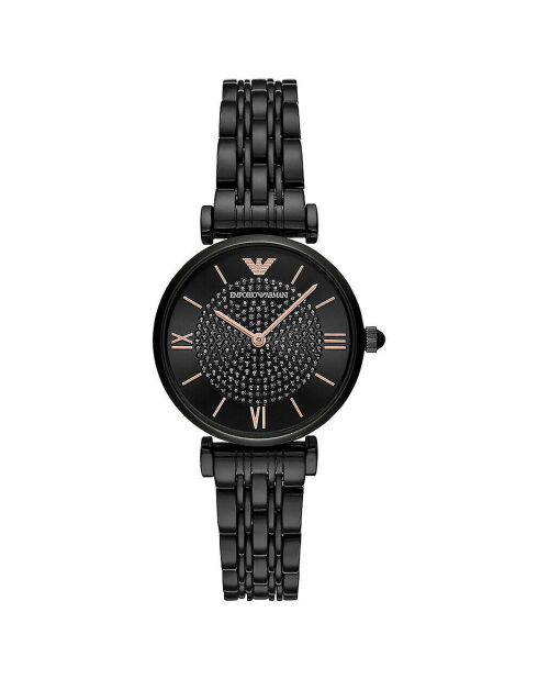 Montre Femme en Acier noire