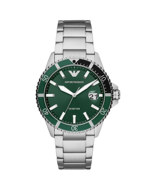 Montre Homme en Acier argentée