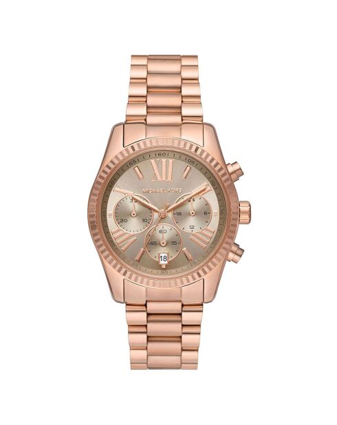 Montre Femme en Acier rose doré
