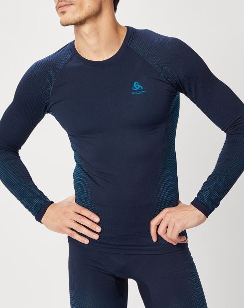 T-Shirt technique Performance Warm bleu