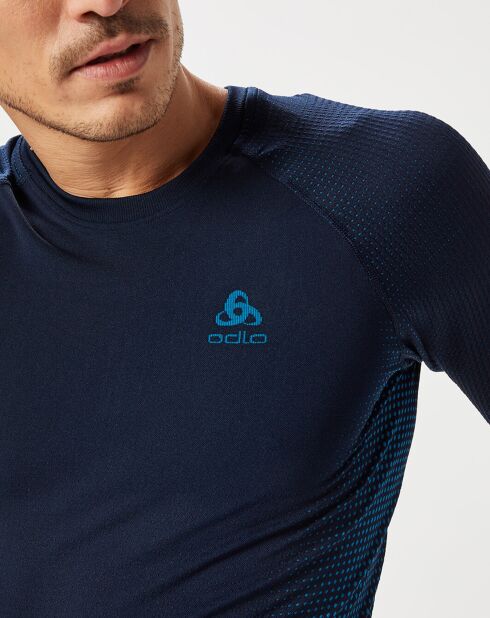 T-Shirt technique Performance Warm bleu