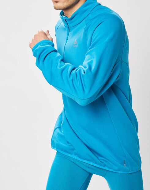 Pull col zippé Carve bleu