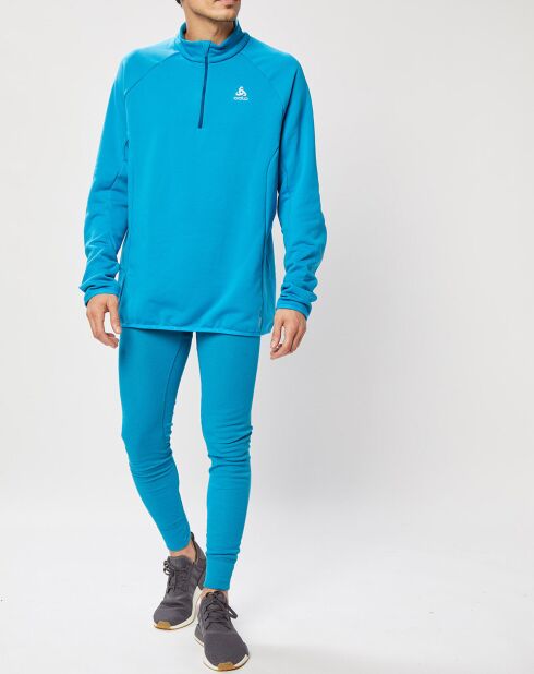 Pull col zippé Carve bleu