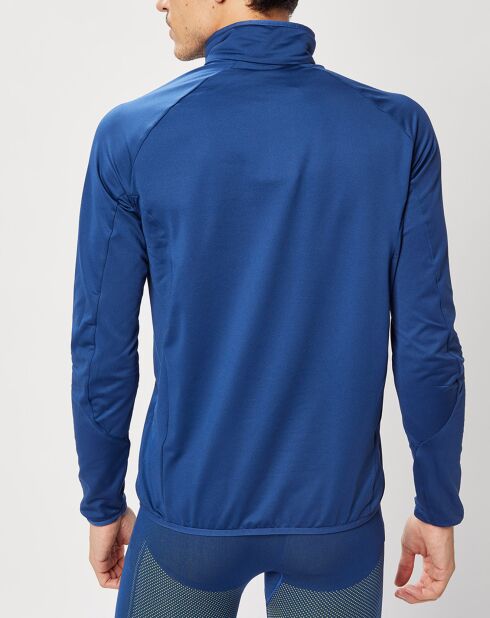 Pull col zippé Berra bleu