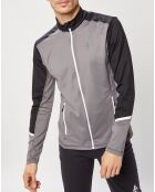 Veste intermédiaire technique Allalin gris/noir/blanc