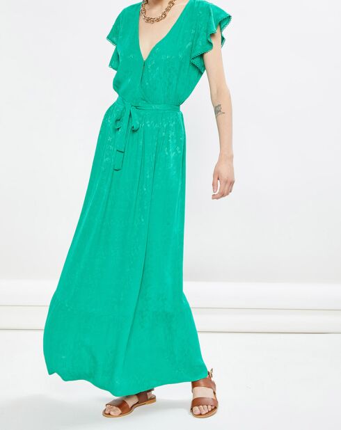 Yvora grünes langes Kleid