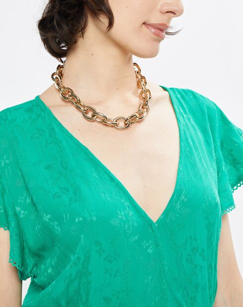 Yvora grünes langes Kleid