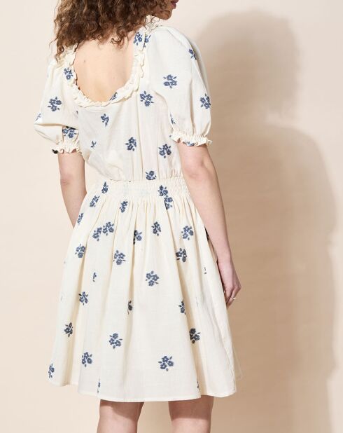 Robe Lorence fleurs blanche