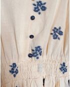Robe Lorence fleurs blanche