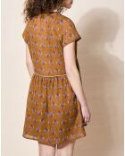 Robe Manny imprimée ocre