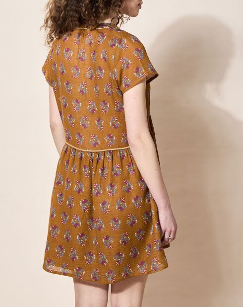 Robe Manny imprimée ocre