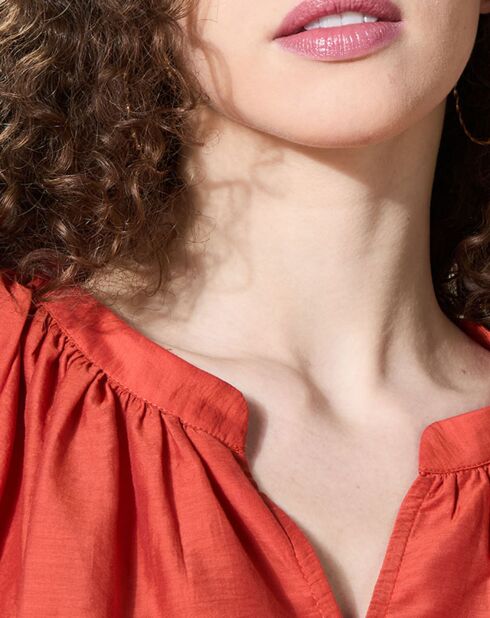 Blouse loose Olivera rouge