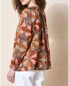 Blouse loose Partage paprika