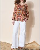 Blouse loose Partage paprika