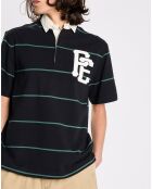 Polo Pexe à rayures noir/vert