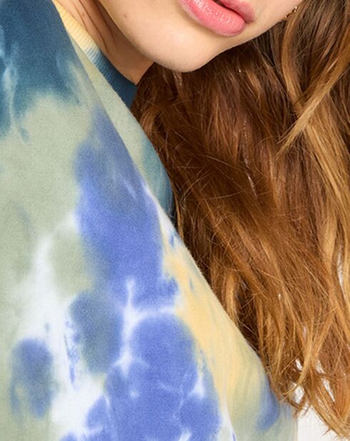Sweat 100% Coton Bio Ferring Crew tie & dye multicolore