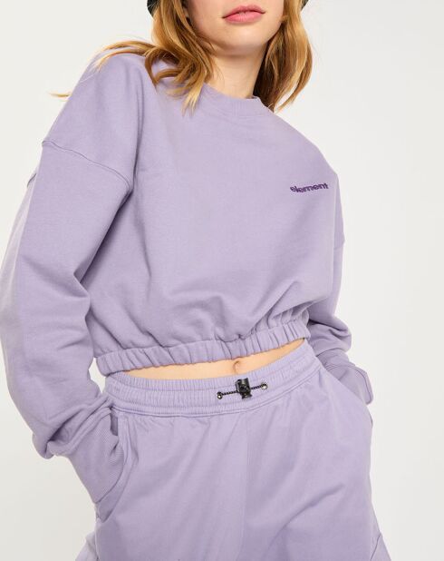 Sweat 100% Coton Bio Ferring Crew violet