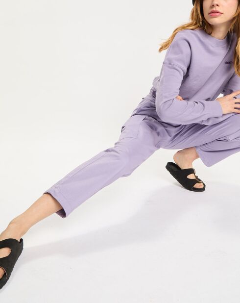 Sweat 100% Coton Bio Ferring Crew violet