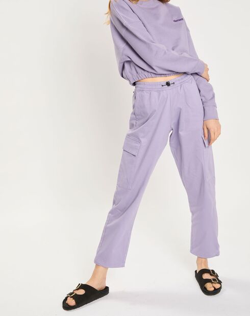 Sweat 100% Coton Bio Ferring Crew violet