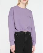 Sweat 100% Coton Bio Ferring Crew violet