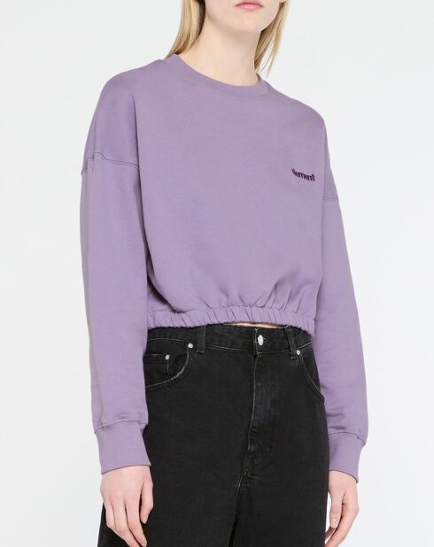Sweat 100% Coton Bio Ferring Crew violet