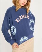 Sweat Circle Crew tie & dye bleu marine