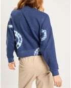 Sweat Circle Crew tie & dye bleu marine