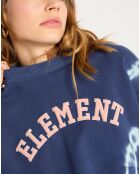 Sweat Circle Crew tie & dye bleu marine