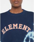 Sweat Circle Crew tie & dye bleu marine