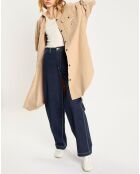 Veste surchemise en Velours milleraies Manitoba Cord beige foncé