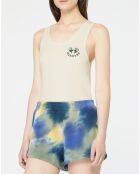Crop-Top 100% Coton Bio Tank Smile écru