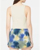 Crop-Top 100% Coton Bio Tank Smile écru