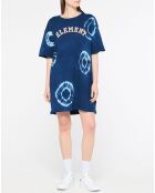 Robe t-shirt Szyget Circles tie & dye bleu marine