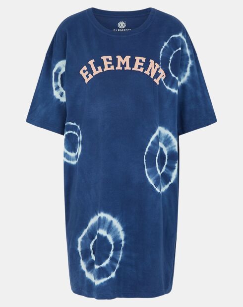 Robe t-shirt Szyget Circles tie & dye bleu marine