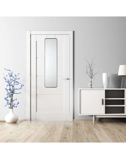 Miroir de Porte noir - 30x1.5x120 cm