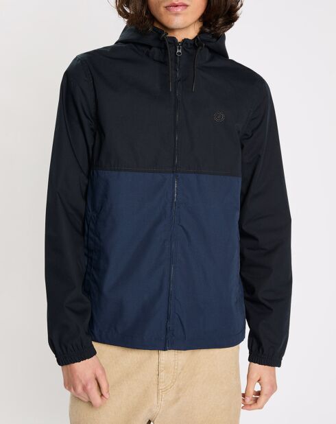 Blouson léger Alder bicolore bleu marine/noir