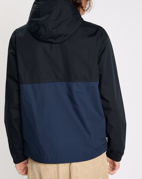 Blouson léger Alder bicolore bleu marine/noir