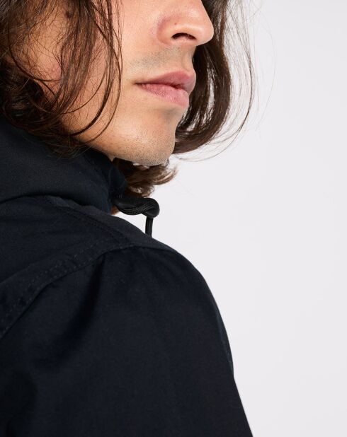 Blouson léger Alder bicolore bleu marine/noir