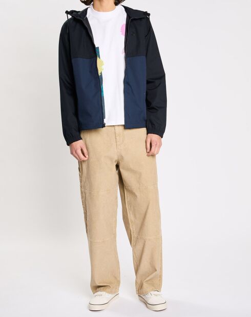 Blouson léger Alder bicolore bleu marine/noir
