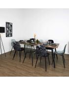 Table Extensible 6 à 8 Personnes Forest First marron/noir - 210x90x75 cm