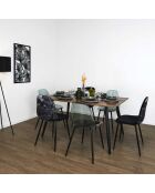 Table Extensible 6 à 8 Personnes Forest First marron/noir - 210x90x75 cm