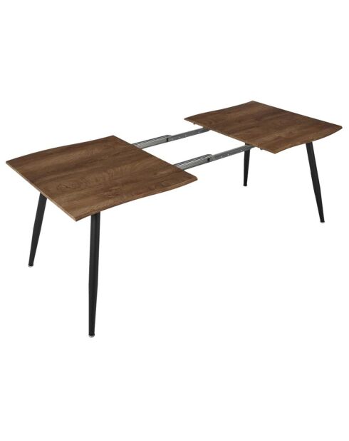 Table Extensible 6 à 8 Personnes Forest First marron/noir - 210x90x75 cm