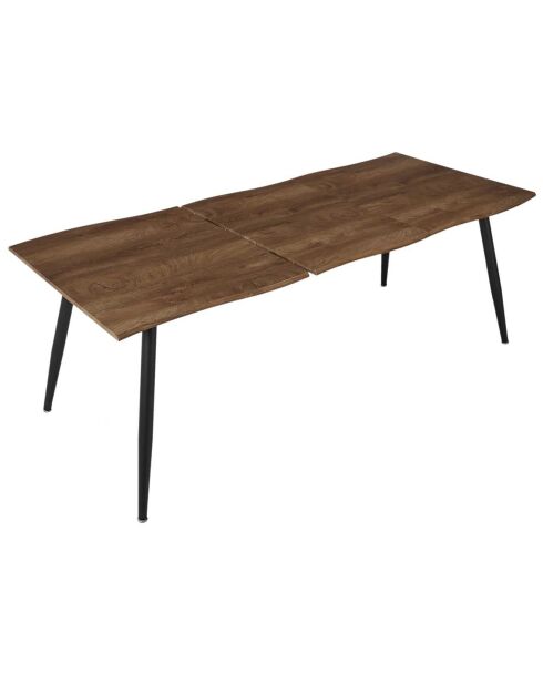 Table Extensible 6 à 8 Personnes Forest First marron/noir - 210x90x75 cm